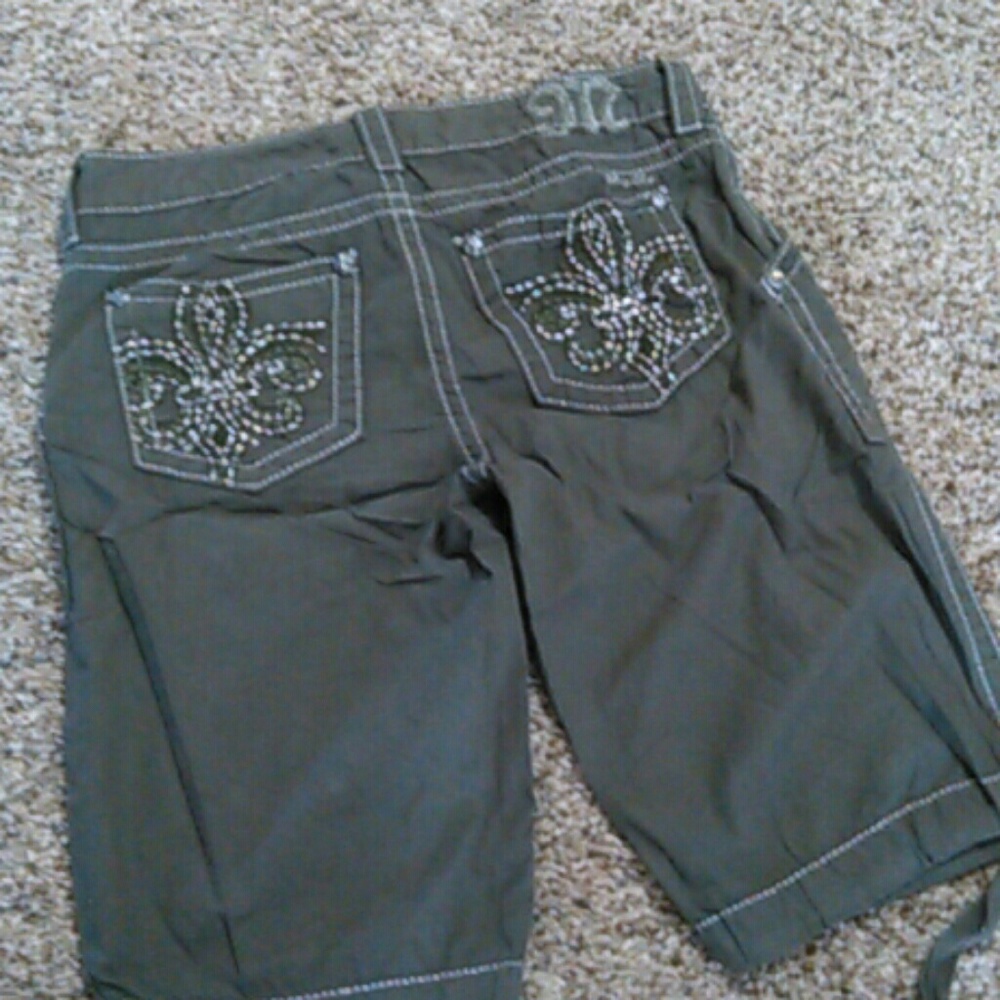 Miss me cargo hunter green